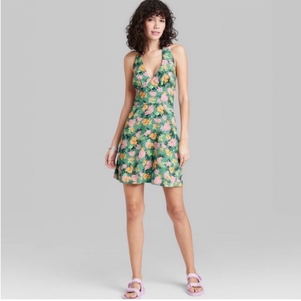 Wild Fable Floral Halter Top dress (Small)